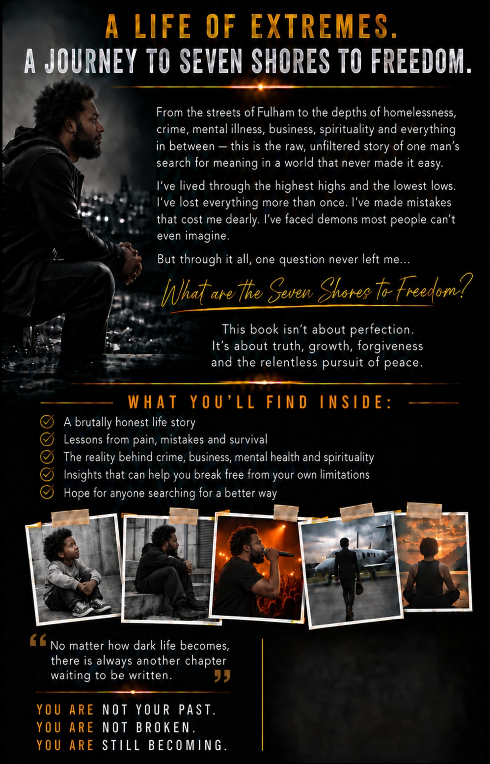 Seven Shores to Freedom back cover